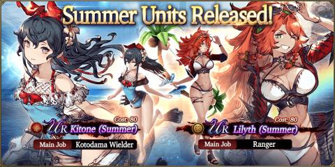 New Units: Kitone (Summer) & Lilyth (Summer)