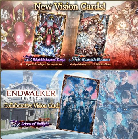 New VCs: Europa, Winter Bloomers, Scions of Twilight & FFXIV Collaboration